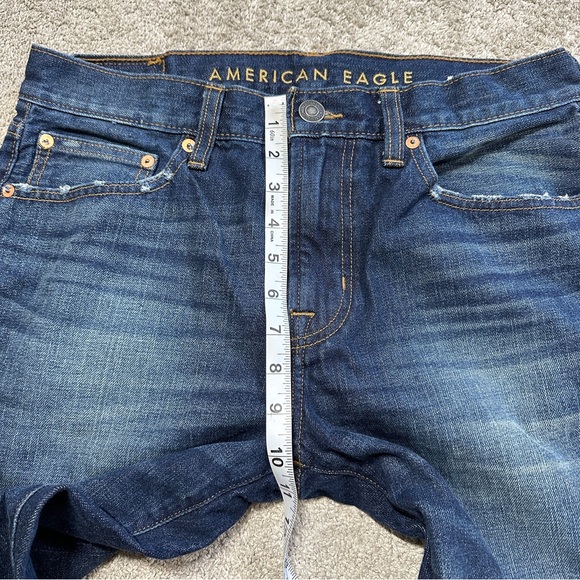 American Eagle Men’s Original Bootcut Jeans Zip Fly in Dark Ink Blue 32X34 - Picture 14 of 16